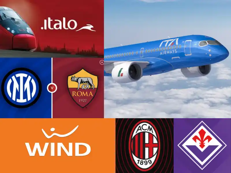 Italo Milan Inter Fiorentina Roma Wind Ita Airwais